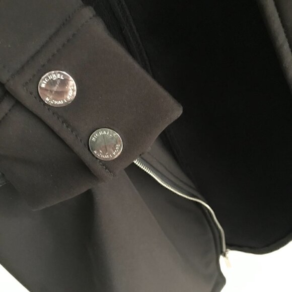 Michael Kors Black Anorak Jacket Coat Hooded Zip Closure Size XL - Picture 9 of 9